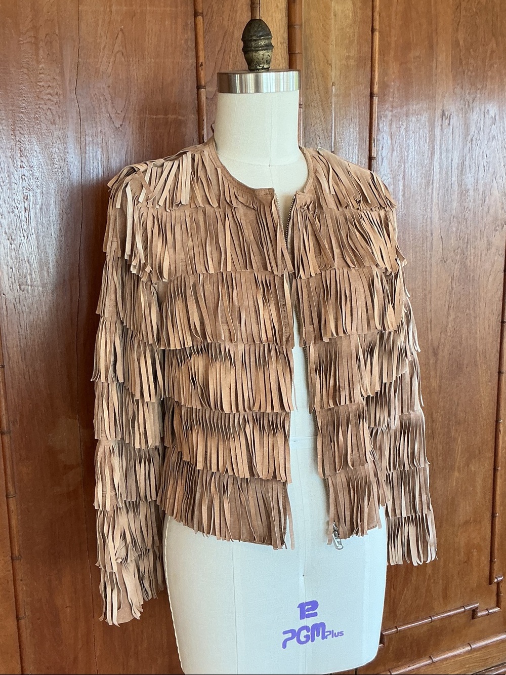 Fringed Suede Jacket - Natural, by Berer2